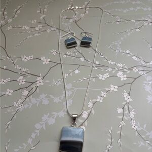 Owyhee necklace and earrings